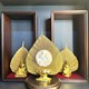 Lá bồ đề mạ vàng 24K và tượng phật ngà voi
