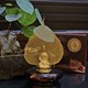 Tượng phật và lá Bồ đề mạ vàng 24K để xe ô tô